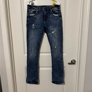 aero distressed jeans